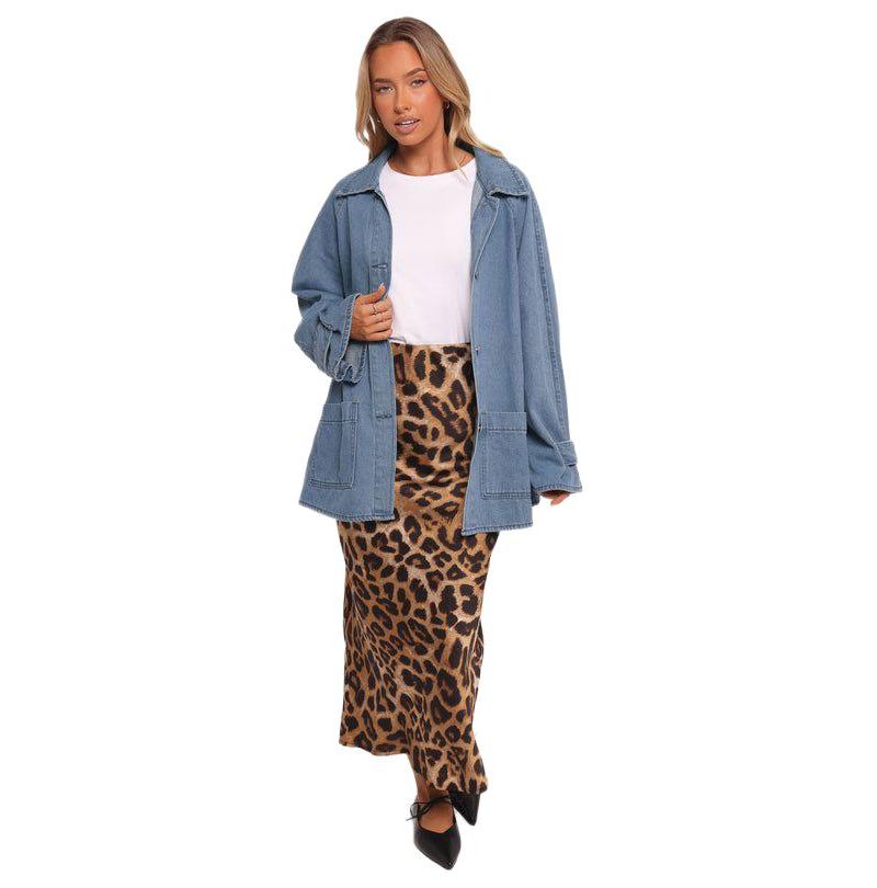 Women's Novan Oversized Shacket - Denim 10