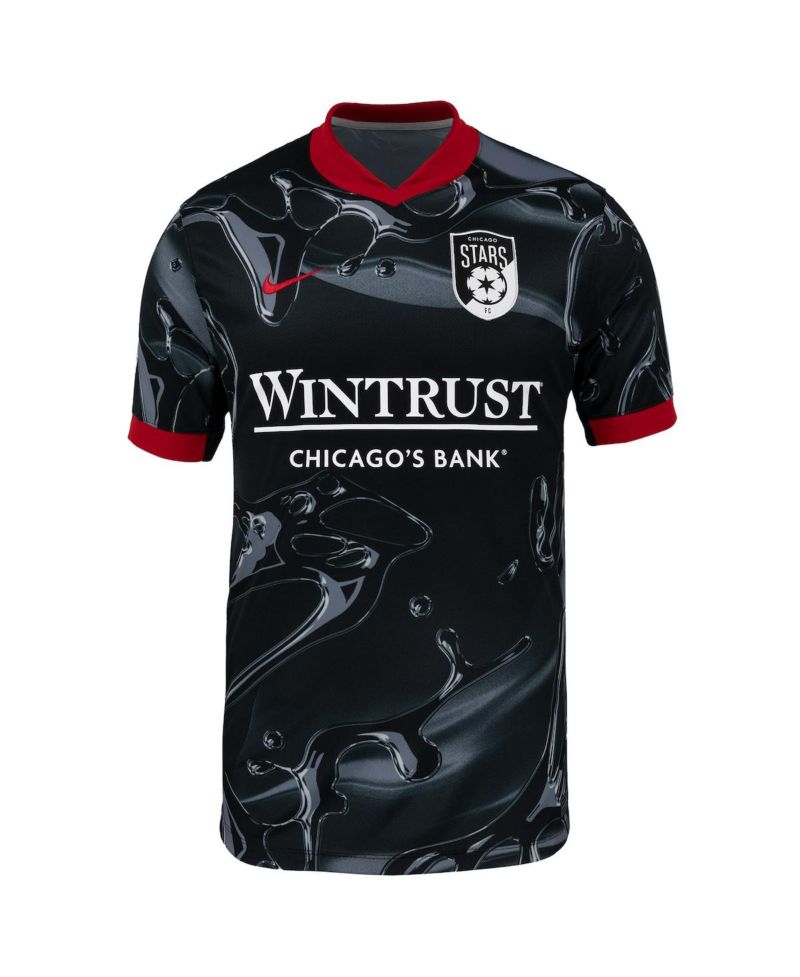 Men's Black Chicago Red Stars 2025 Secondary Stadium Replica Jersey