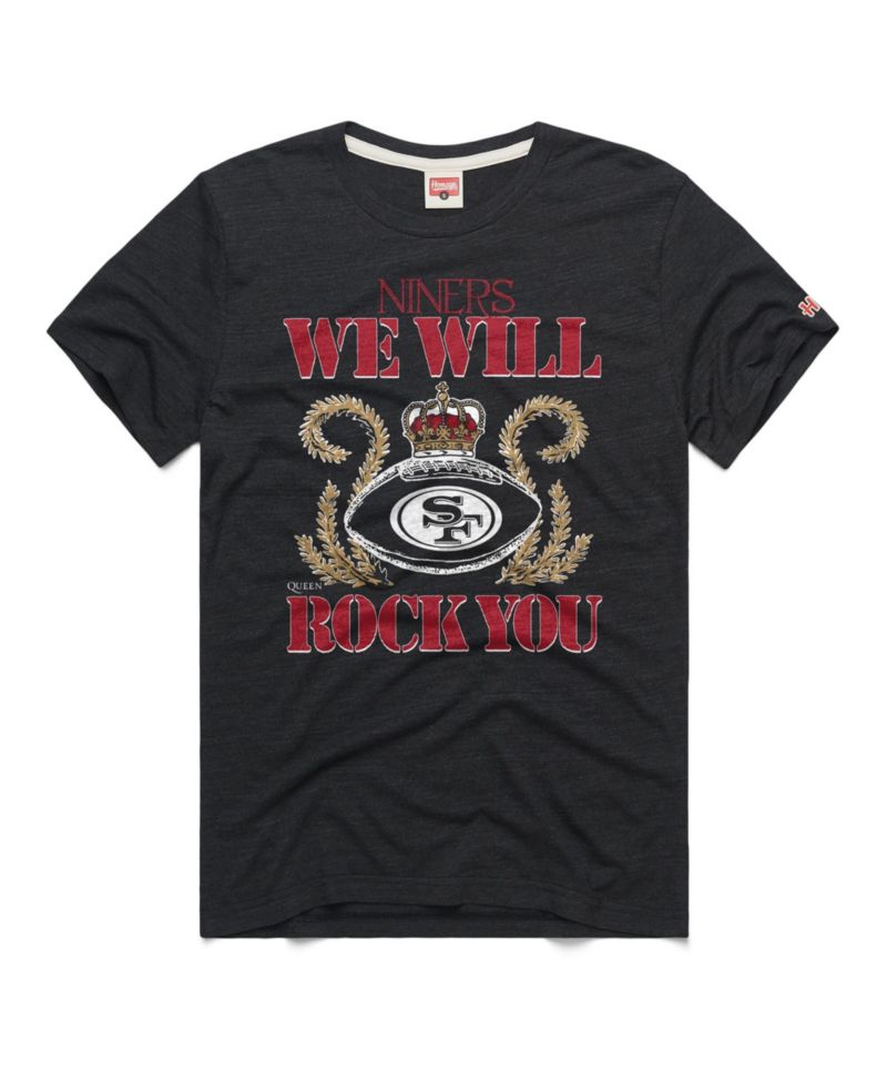 Men's and Women's Charcoal San Francisco 49ers 2026 NFL Schedule Queen Tri-Blend T-Shirt