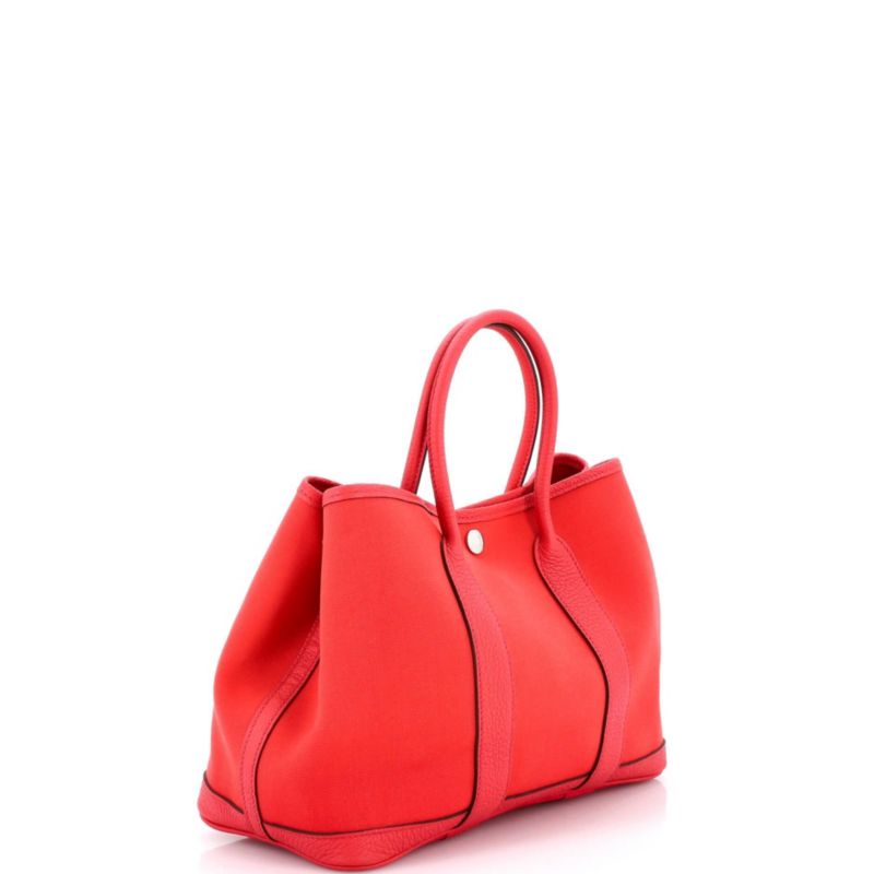 30 Garden Party Tote Toile and Leather