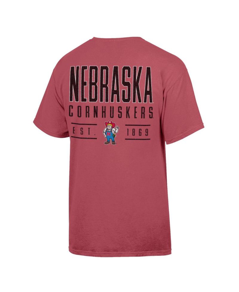 Men's Red Nebraska Huskers Big Name T-Shirt
