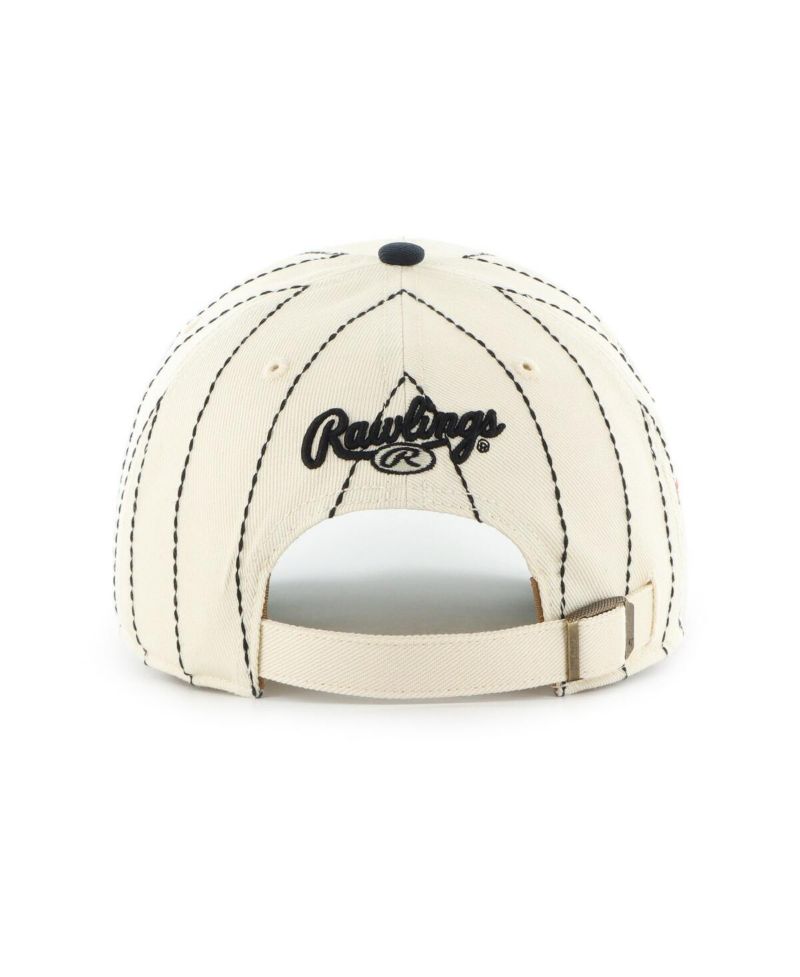 x Rawlings Men's Natural/Navy St. Louis Cardinals Pinstripe Clean Up Adjustable Hat