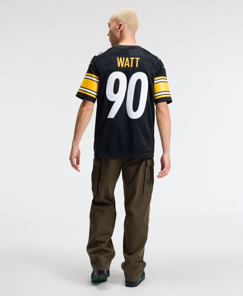 Men's T.J. Watt Black Pittsburgh Steelers Vapor F.U.S.E. Stitched Limited Jersey