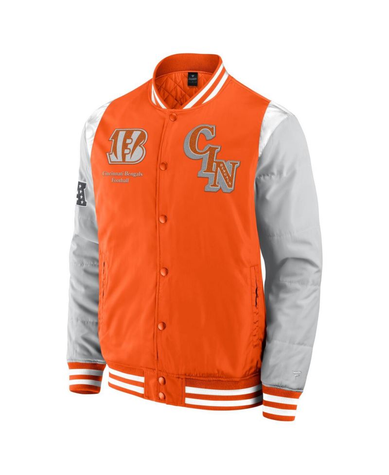 Men's and Women's Orange Cincinnati Bengals Elements Elite Full-Snap Jacket