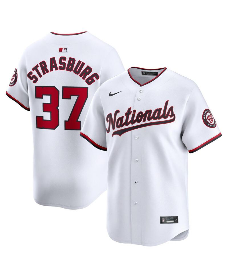 Men's Stephen Strasburg White Washington Nationals Home Limited Player Jersey
