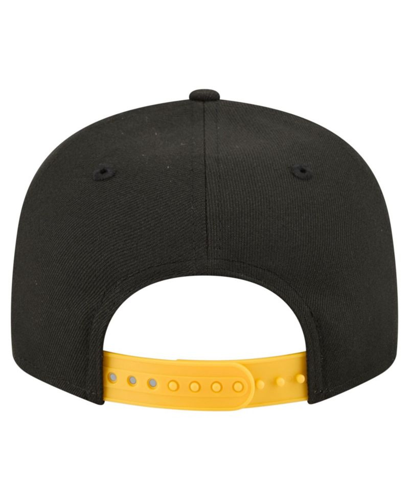 Men's Black Pittsburgh Steelers Core Team Script 9FIFTY Snapback Hat