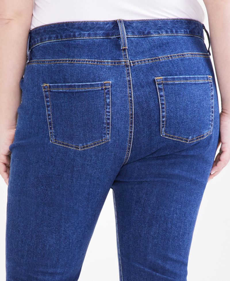 Petite Mid-Rise Curvy Bootcut Jeans, Petite & Petite Short