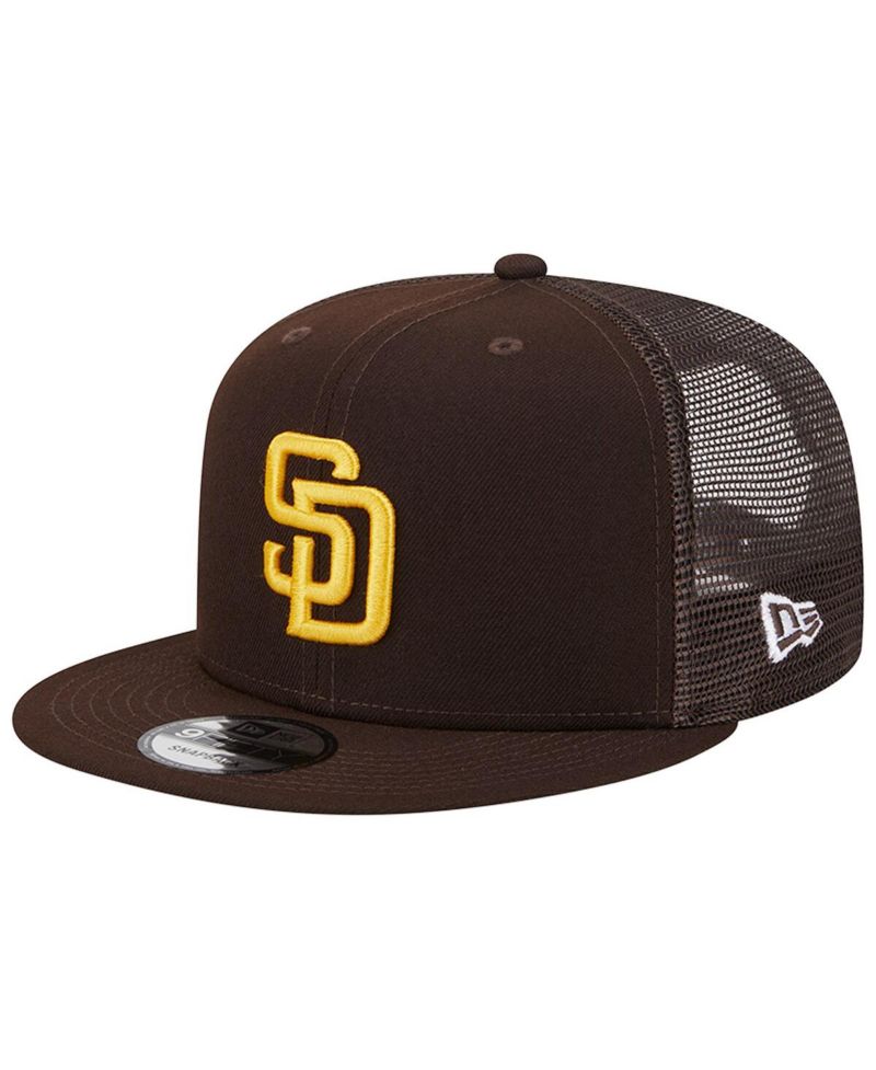 Men's Brown San Diego Padres Team Color Trucker 9FIFTY Snapback Hat