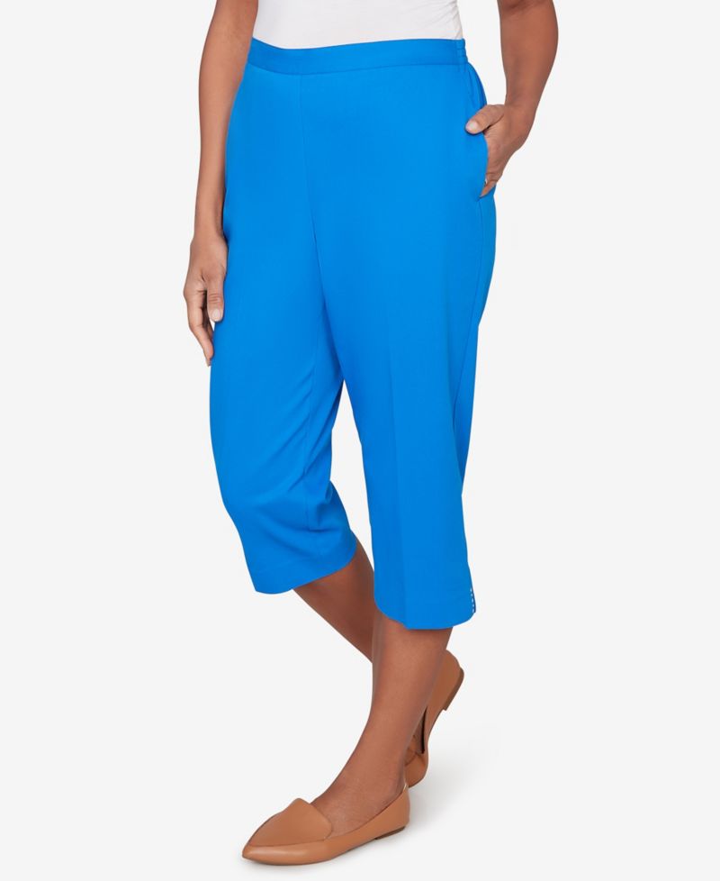 Women's Lady Liberty Heat Set Side Seam Pocket Capri Pants