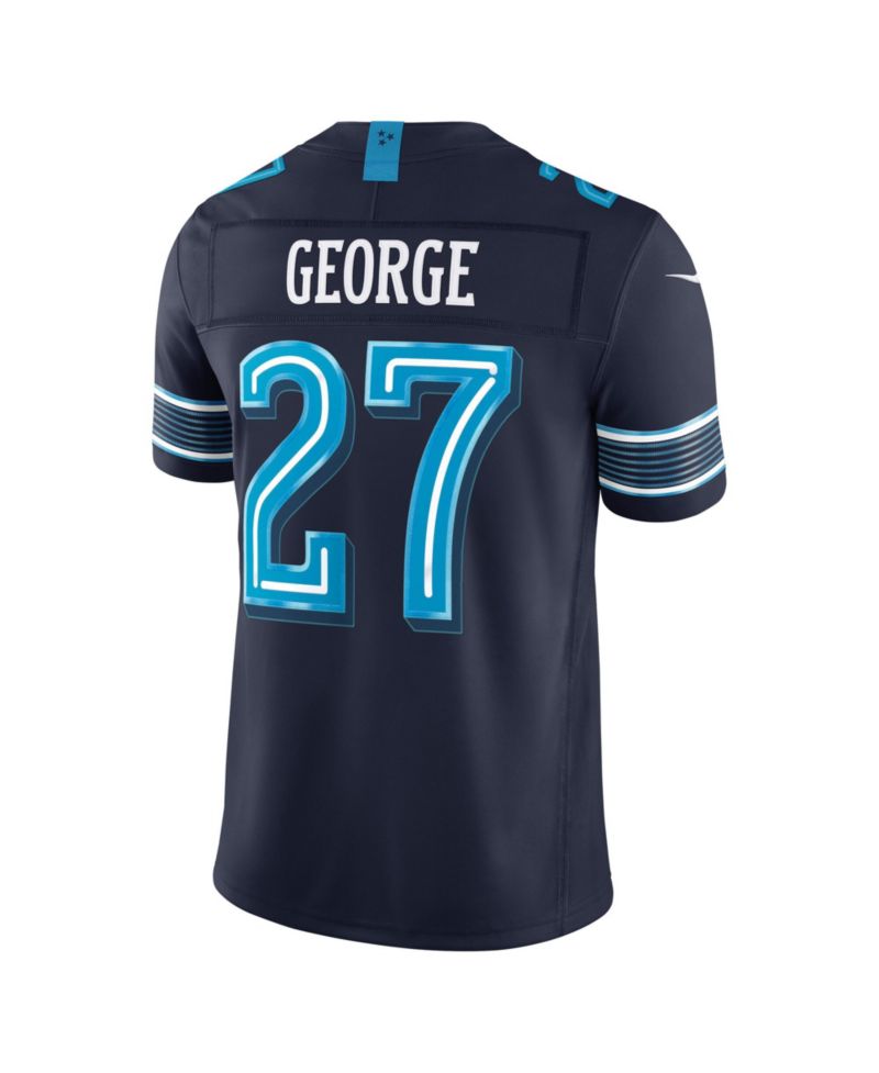 Men's Eddie George College Navy Tennessee Titans 2026 Rivalries Collection Vapor F.U.S.E Stitched Limited Jersey