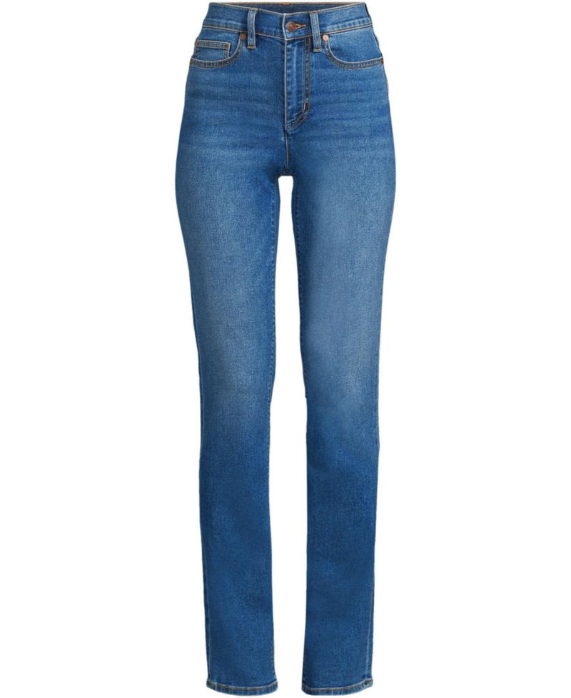 Women's Tall Recover High Rise Straight Leg Blue Jeans