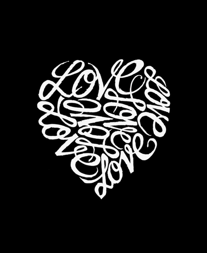 Plus Size Love Word Art Tank Top