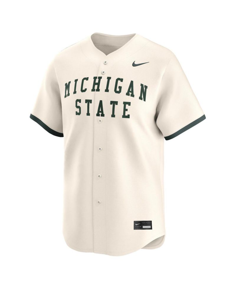 Men's Natural Michigan State Spartans College Limited Baseball Jersey