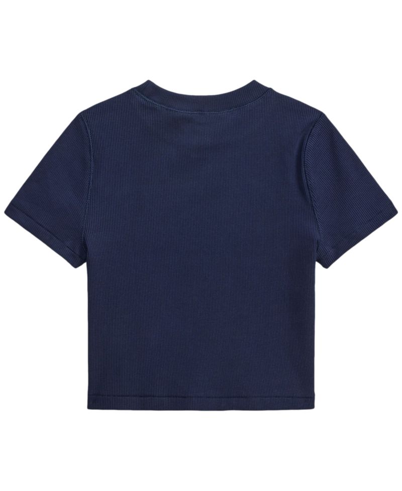 Girls' 7-16 Ribbed Boxy T-Shirt