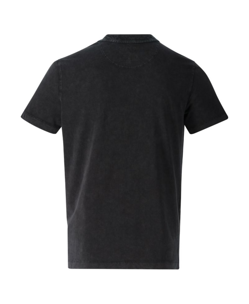 Men's Vintage Wash Short Sleeve Pocket Henley