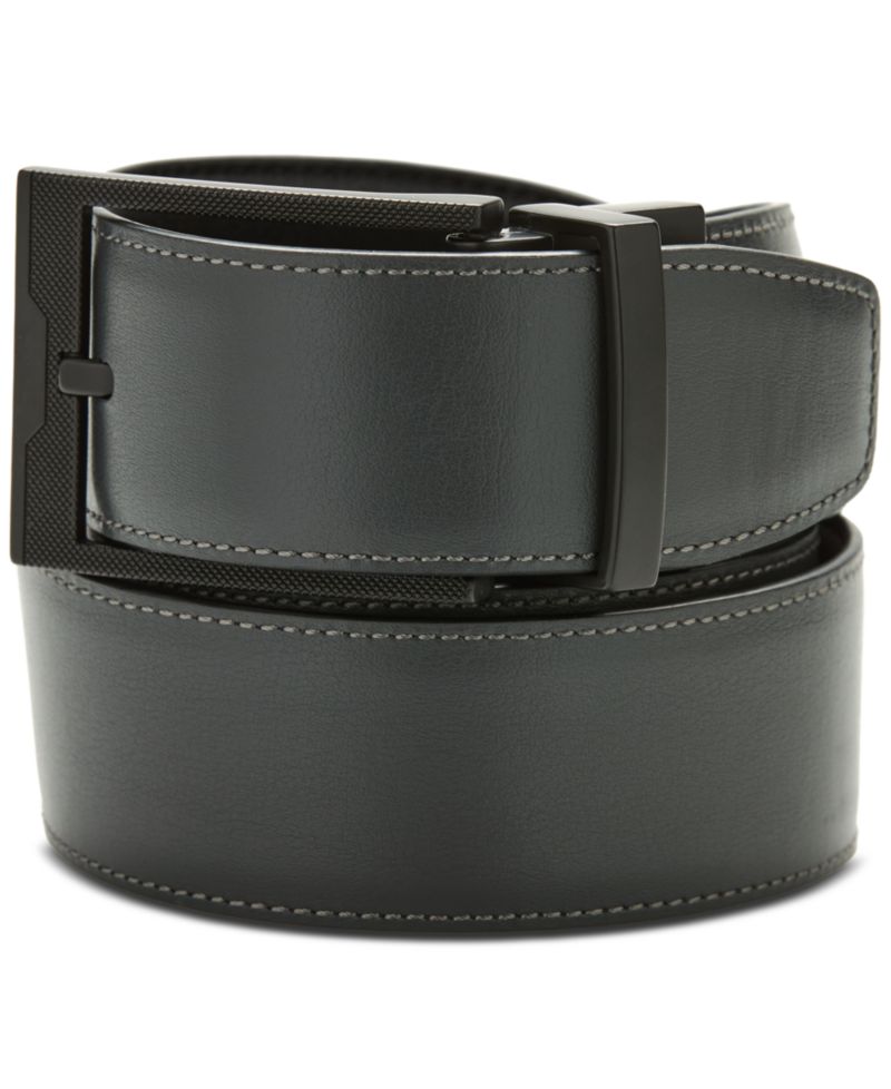 Men's Black Leather Stanely Belt