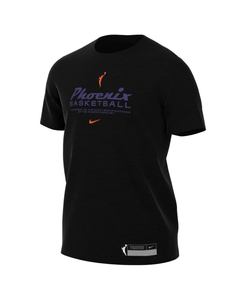 Men's Black Phoenix Mercury On Court Legend Essential Practice T-shirt