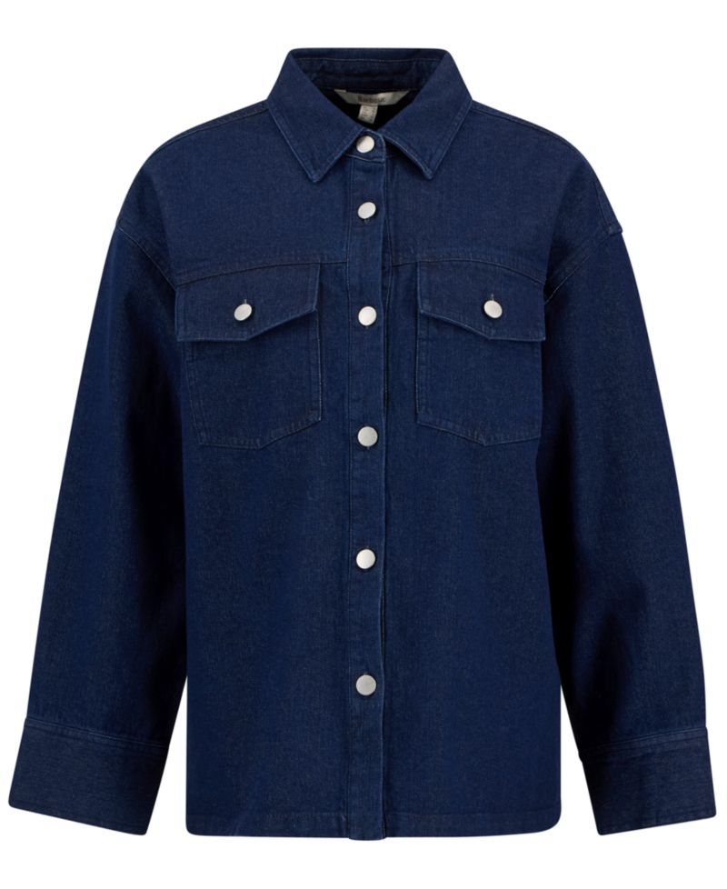 Women's Long-Sleeve Collared Maia Denim Shirt