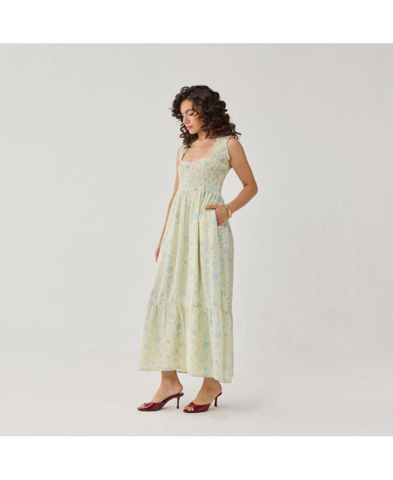 Women's Smocked Maxi Dress