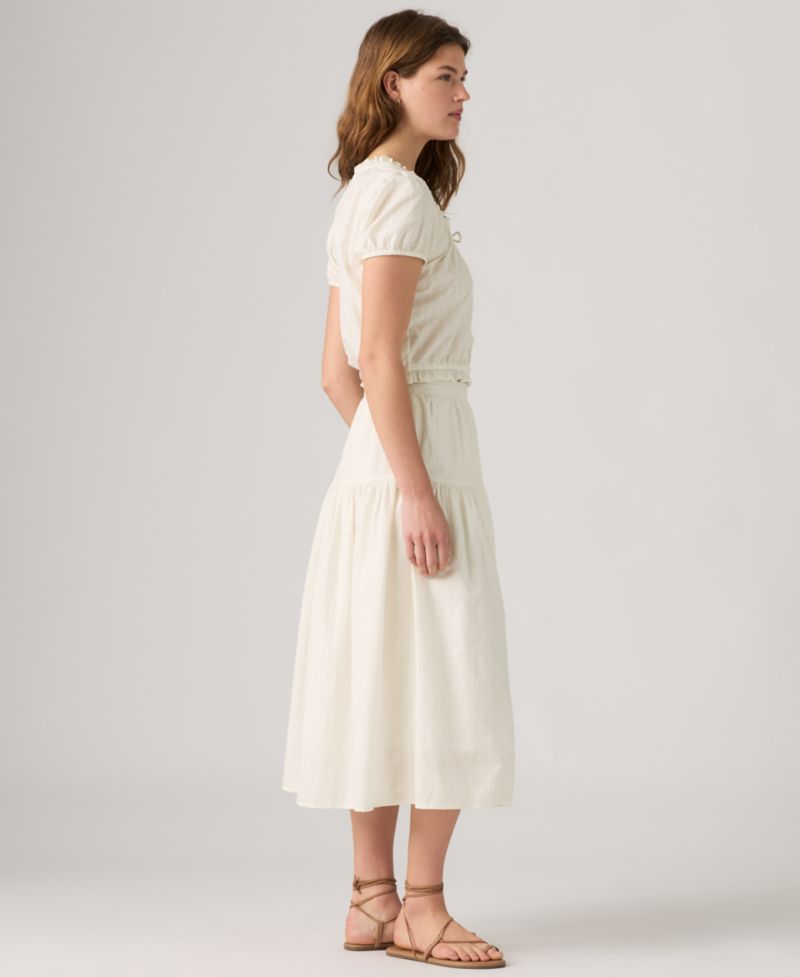 Women's Zip Closure Leonie Midi Skirt