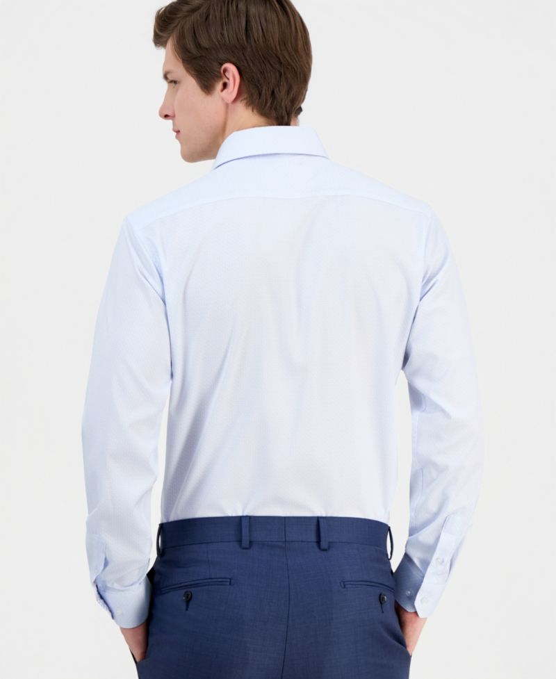 Men's Slim-Fit Performance Four-Way Stretch Dress Shirt