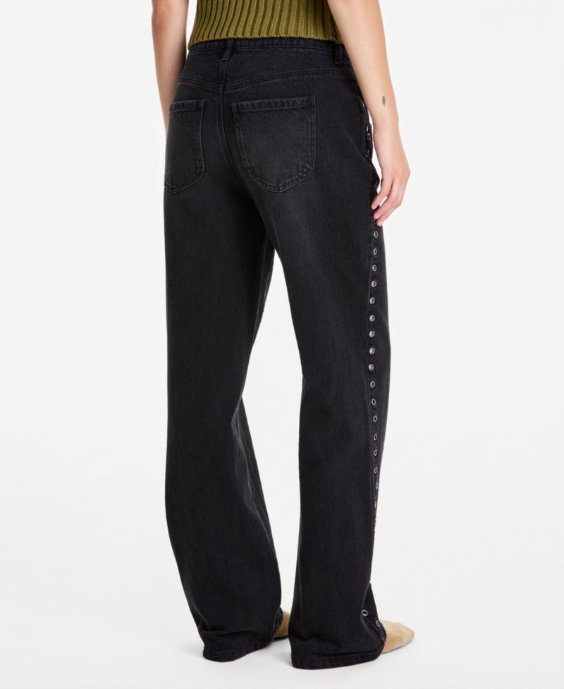Trendy Plus Size Wide-Leg Jeans