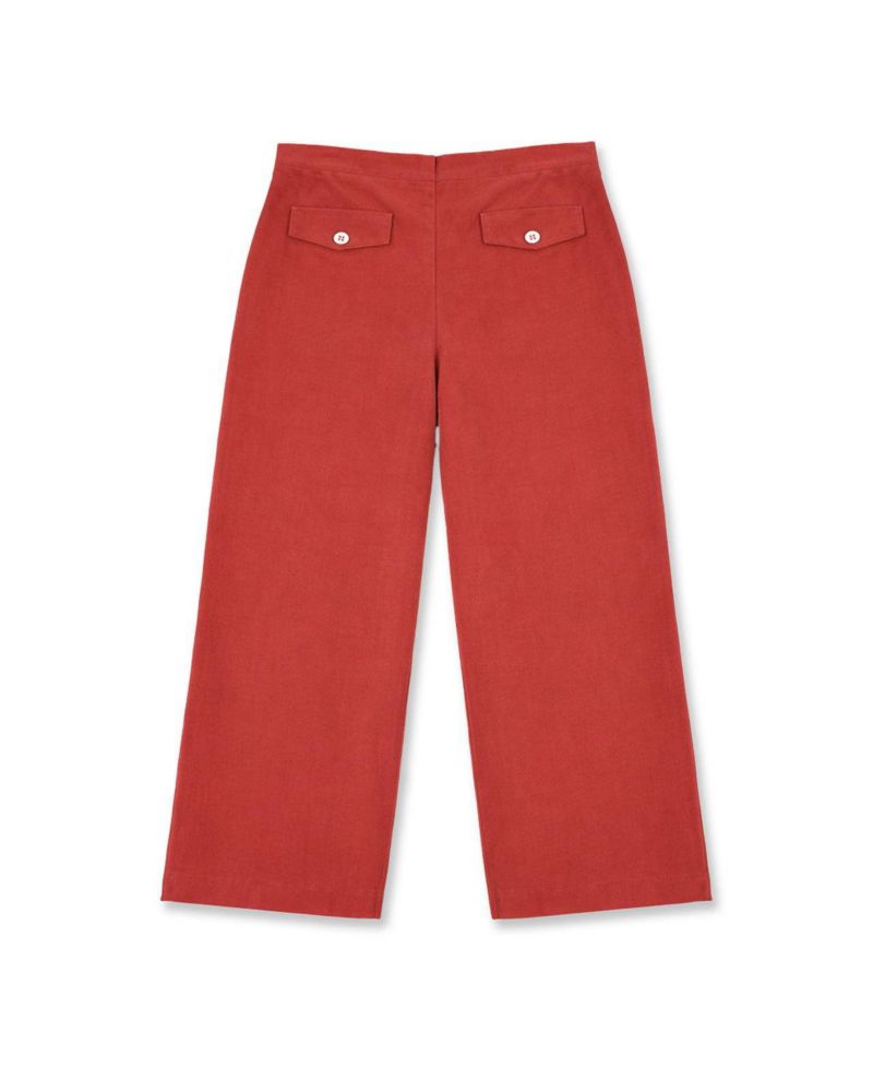 Girls' 4-16 Velvet Wide-Leg Pull-On Pants