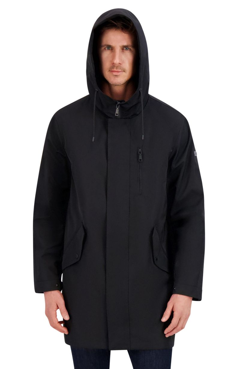 Men's Luxe Twill Duffle Transitional Coat