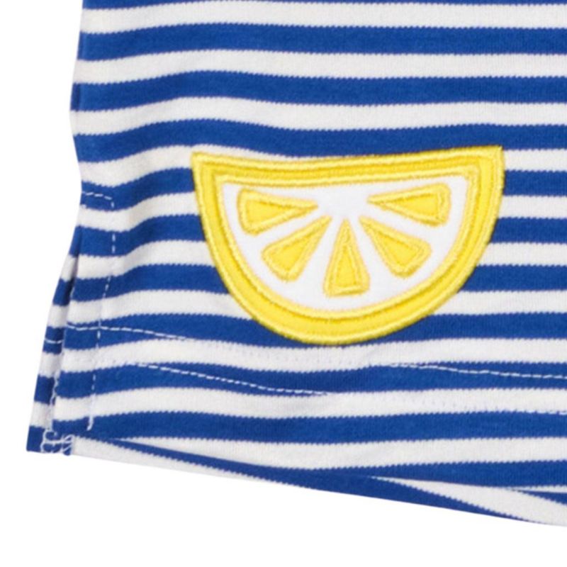 Baby Girl Stripe Knit Short Set With Fruit Slices