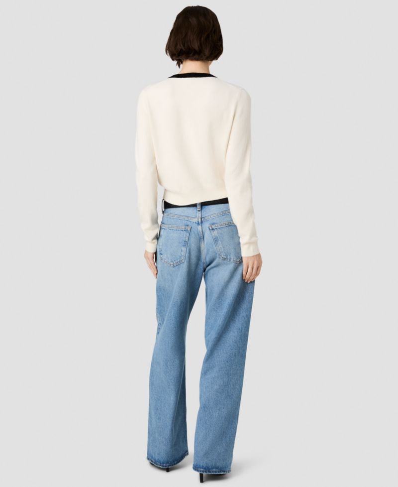 Women's Button-Front Fitted Cardigan