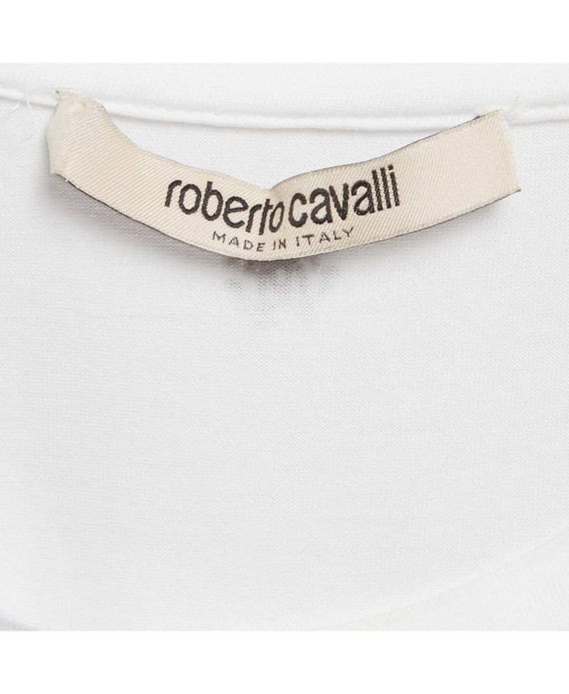 Women's White Crystal Embellished Jersey T-Shirt