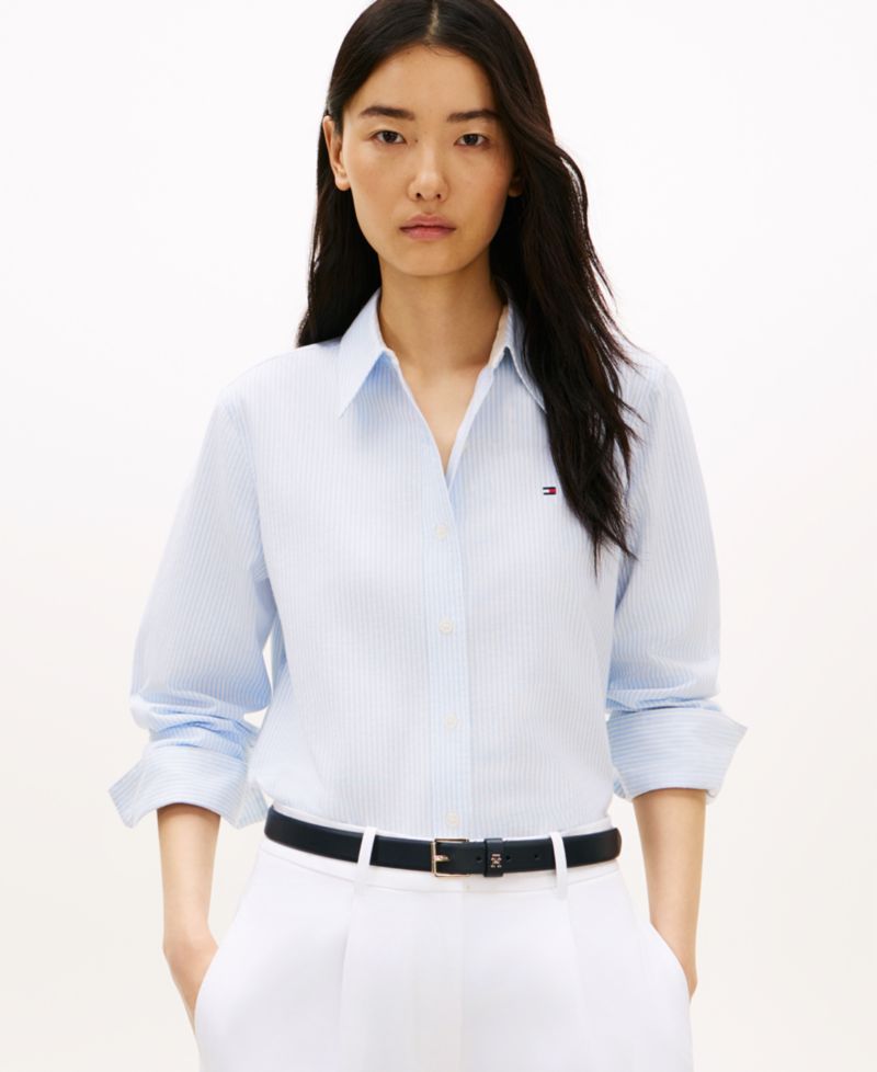 Women's Long-Sleeve Oxford Shirt