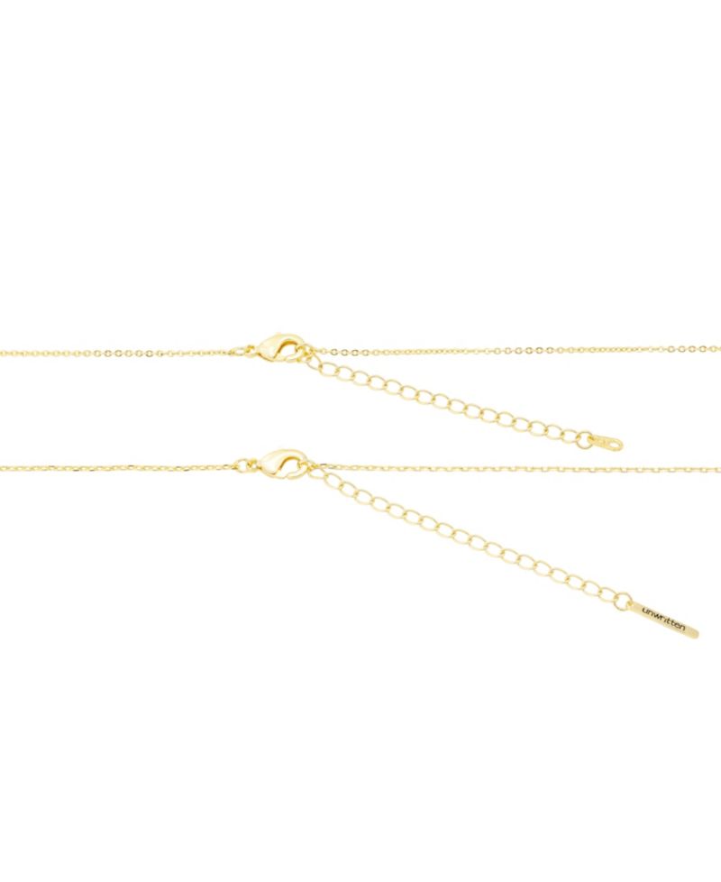 Mixed Stone Cubic Zirconia Gold-Tone Plated Celestial Pendant Duo Necklace Set