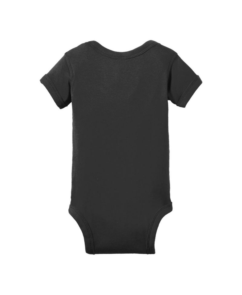Baby Boys and Girls Black Neon Logo Bodysuit
