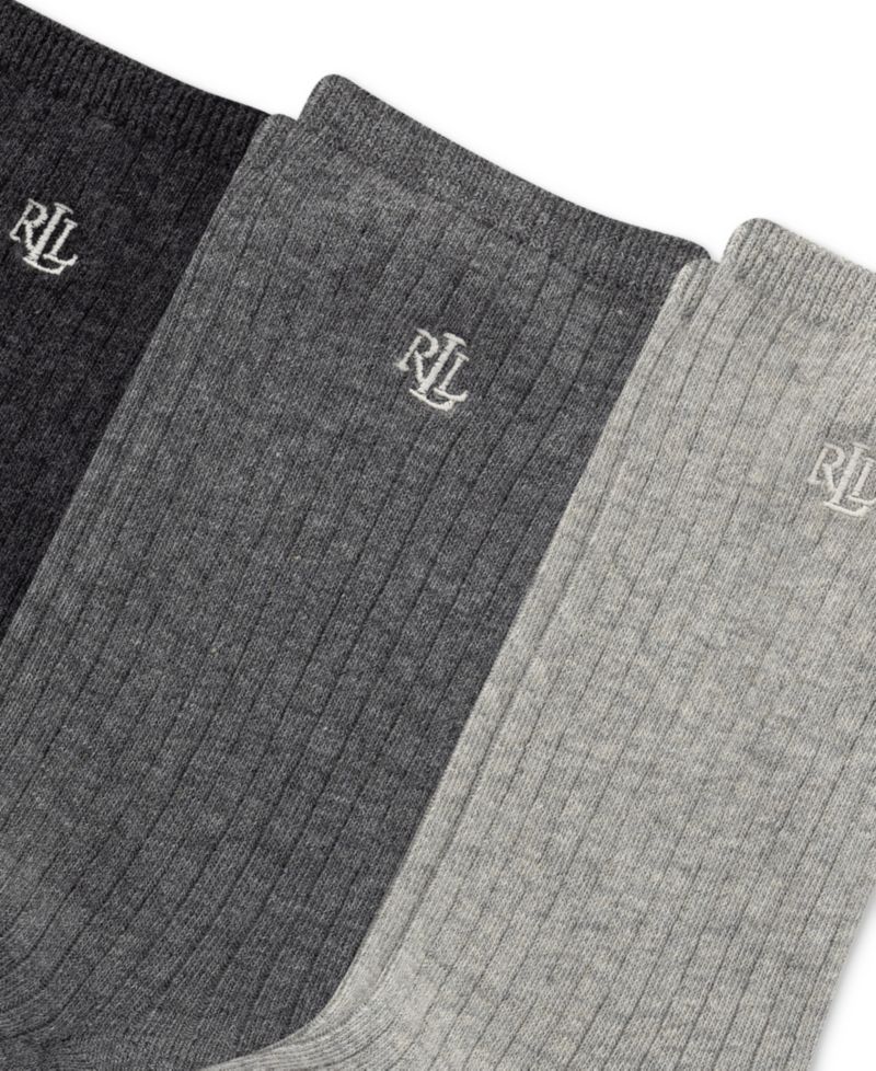 Women's 3-Pk. Classic Rib Trouser Socks