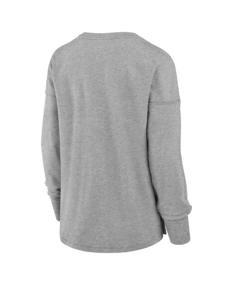 Women's Heather Gray Cleveland Browns Hometown Legacy Long Sleeve T-Shirt