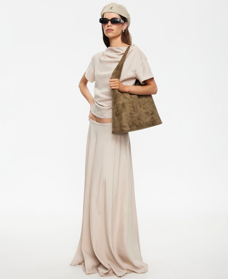 Women's Linen Halcyon Short-Sleeve Asymmetric Top