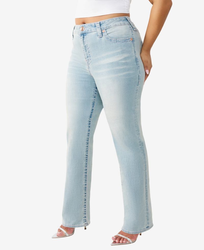 Plus Size Billie Mid-Rise Straight Big T Jeans