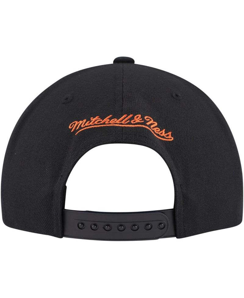 Men's Black Edmonton Oilers Core Team Script 2.0 Snapback Hat