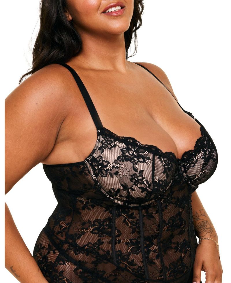 Plus Size Brielle Babydoll & G-String Set Lingerie