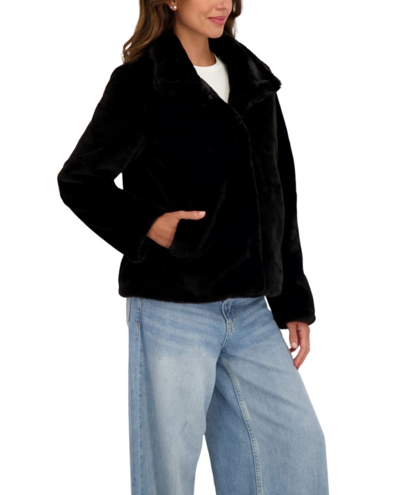Women's Short Faux Fur Jacket