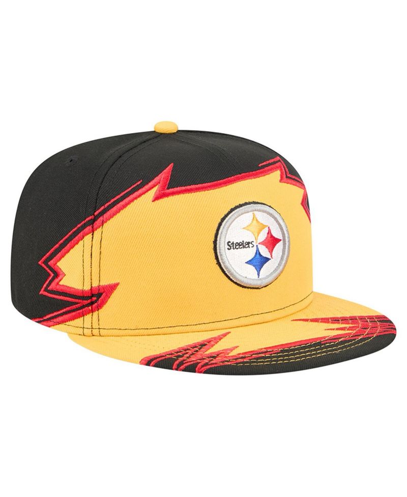 Men's Black/Gold Pittsburgh Steelers Break 59FIFTY Fitted Hat