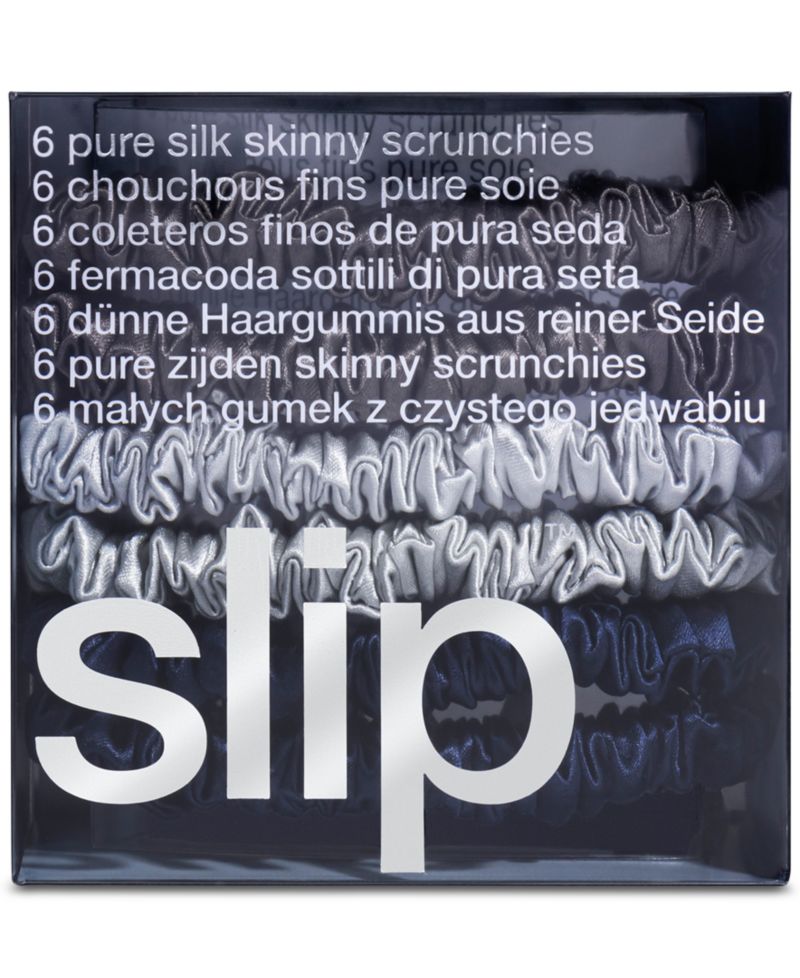 6-Pc. Pure Silk Skinny Scrunchies Set