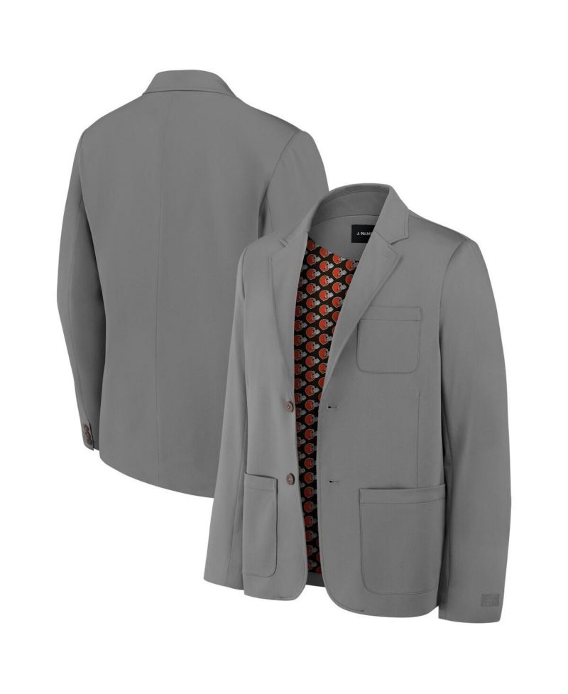 Men's Graphite Cleveland Browns Man-In-Motion Blazer