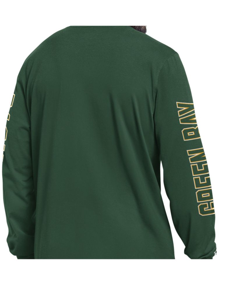 Men's Green Bay Packers Clutch Hit II Long-Sleeve T-Shirt