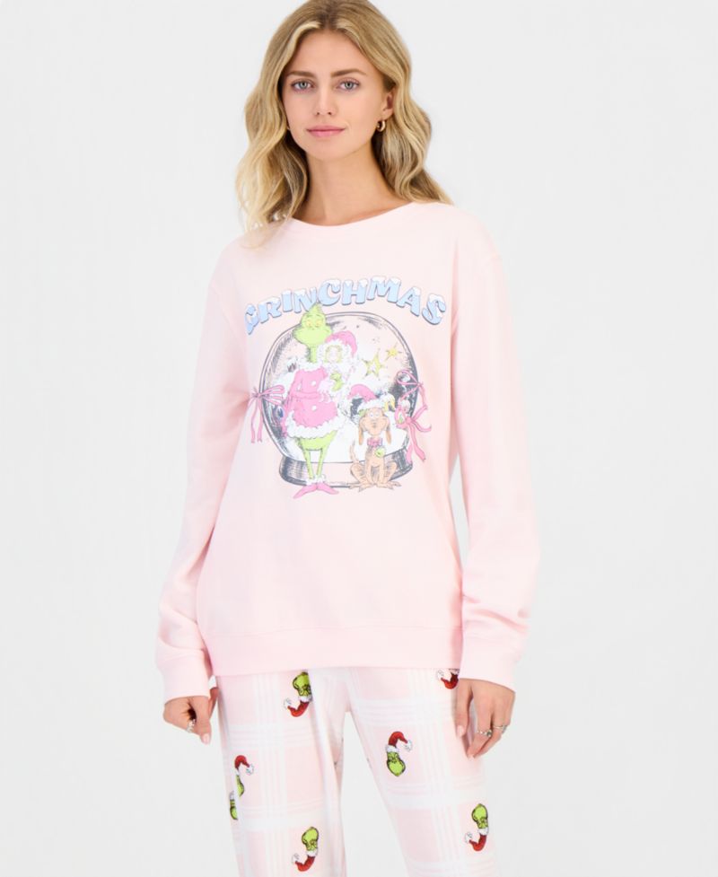 Juniors' Grinch Xmas Graphic Sweatshirt