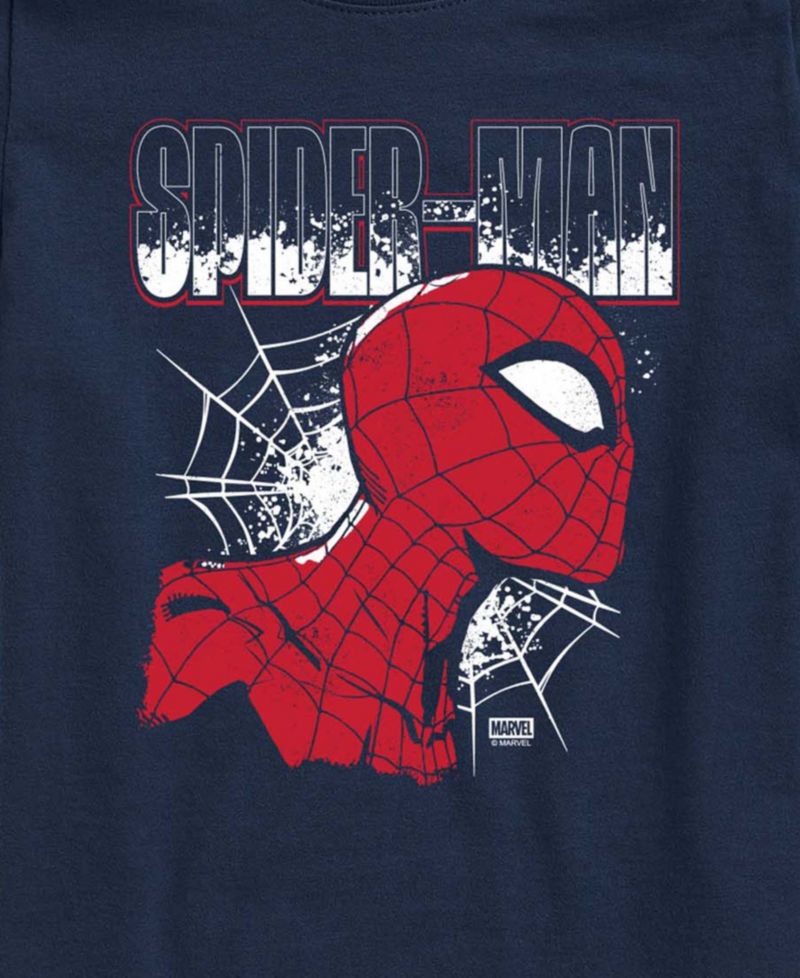 Marvel Boys' 8-20 Spider-Man Portrait Short-Sleeve Graphic T-Shirt