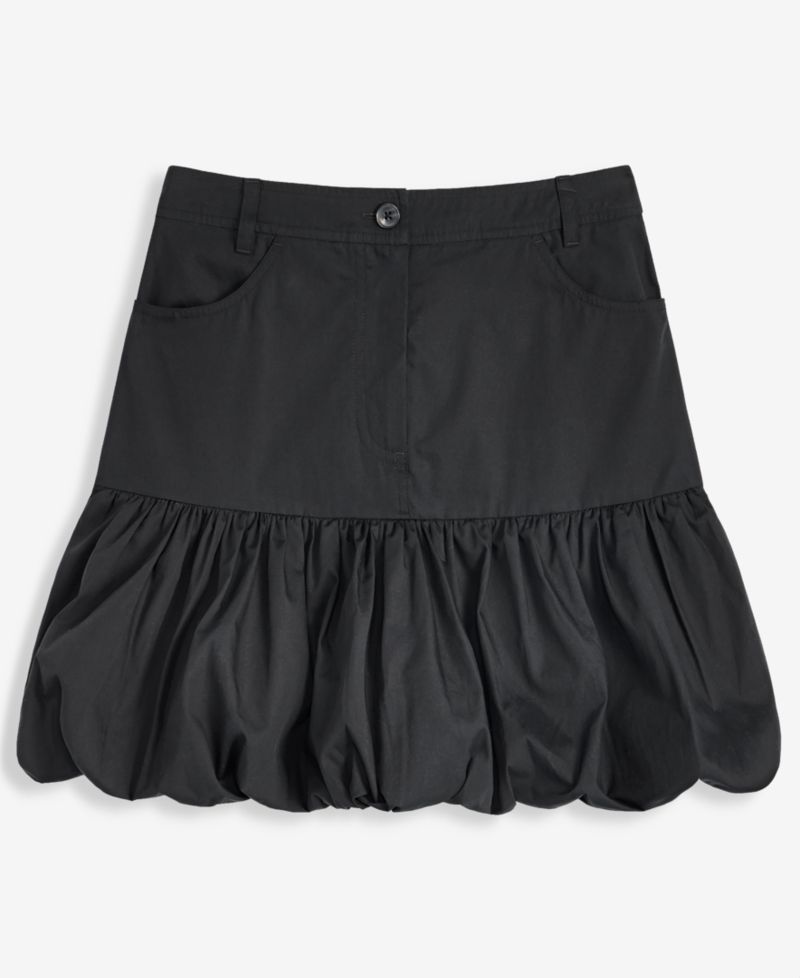 Women's High Rise Drop Waist Bubble Mini Skirt