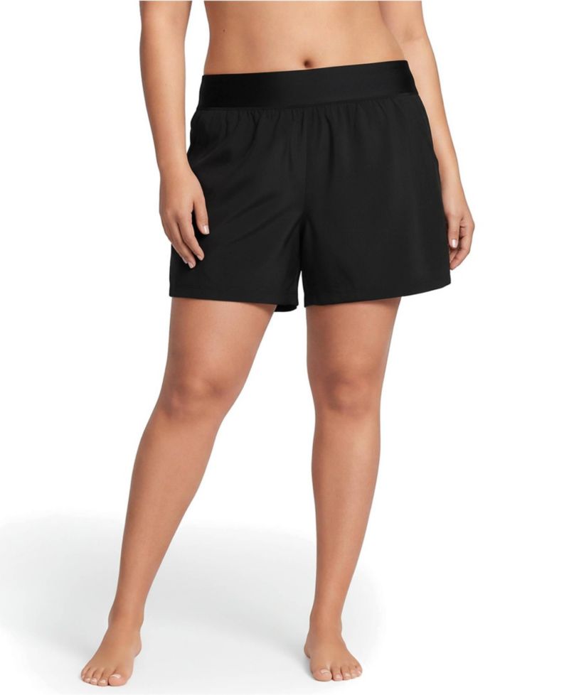 Plus Size SunShade UPF 50 5" Board Shorts with Panty