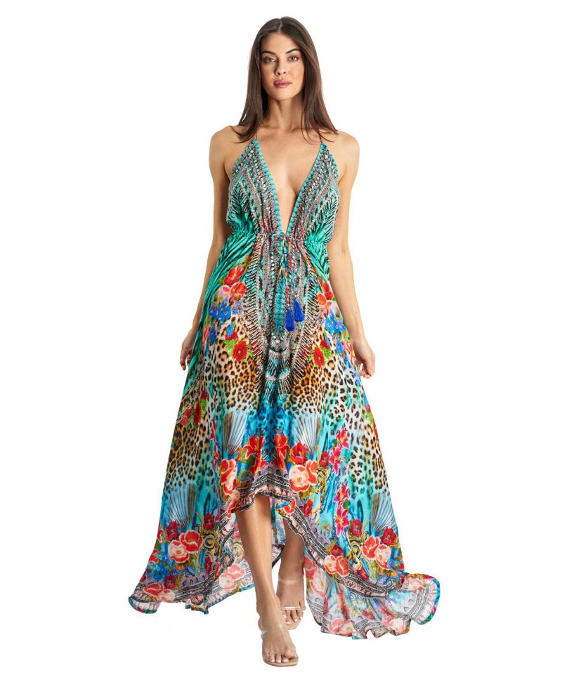 Women's Maxi Halterneck Dress